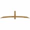Ekena Millwork Bellingham Rough Sawn Timber Gable Bracket, Western Red Cedar, 96"W x 24"H x 4"D x 4"F, 6/12 Pitch GBW096X24X0404BEL00RWR - alternate 1